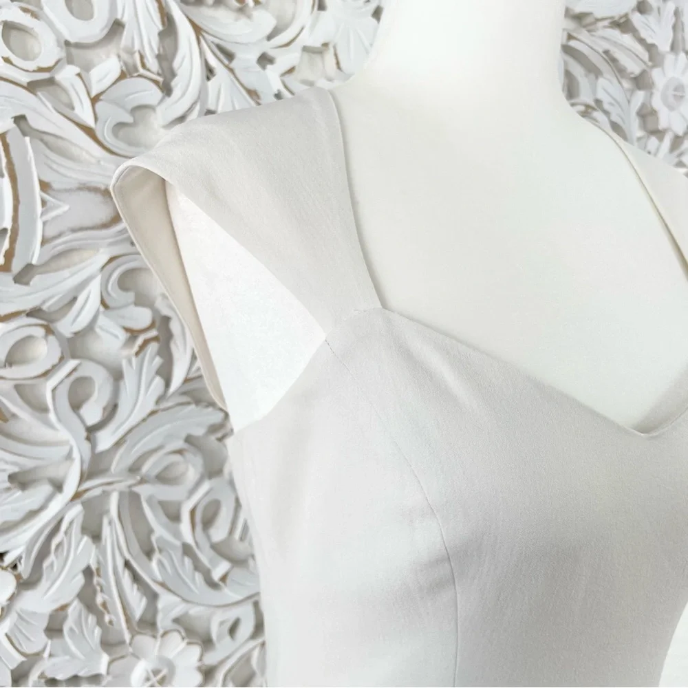 {Dress The Population} Brielle Lace-Trimmed Fit And Flare Dress, Size S